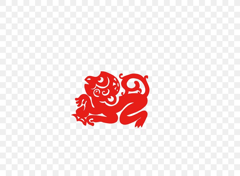 Papercutting Chinese New Year Monkey Fu Clip Art, PNG, 600x600px, Watercolor, Cartoon, Flower, Frame, Heart Download Free