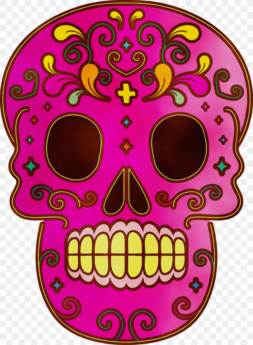 Skull Art, PNG, 2200x3000px, Calavera, D%c3%ada De Muertos, Day Of The Dead, Drawing, Line Art Download Free