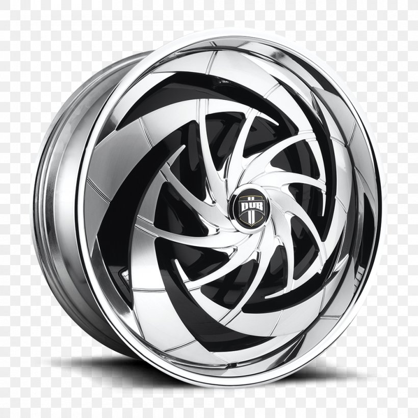 Alloy Wheel Spinner Rim Custom Wheel, PNG, 1000x1000px, Alloy Wheel, Automotive Tire, Automotive Wheel System, Black And White, Custom Wheel Download Free