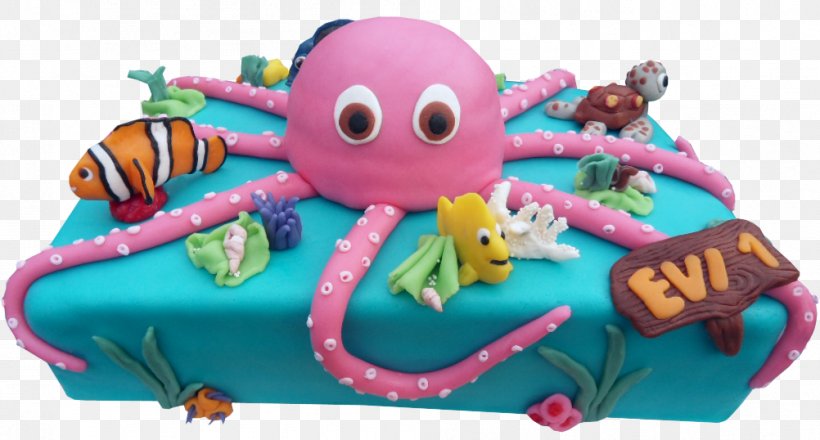 Birthday Cake Torte Cake Decorating Octopus, PNG, 1002x538px, Birthday Cake, Birthday, Cake, Cake Decorating, Cephalopod Download Free