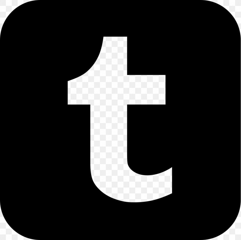 Logo Social Media Tumblr Text, PNG, 981x980px, Logo, Black And White, Brand, Silhouette, Social Media Download Free