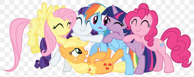 Pinkie Pie Twilight Sparkle Pony Rarity Applejack, PNG, 1417x563px, Watercolor, Cartoon, Flower, Frame, Heart Download Free