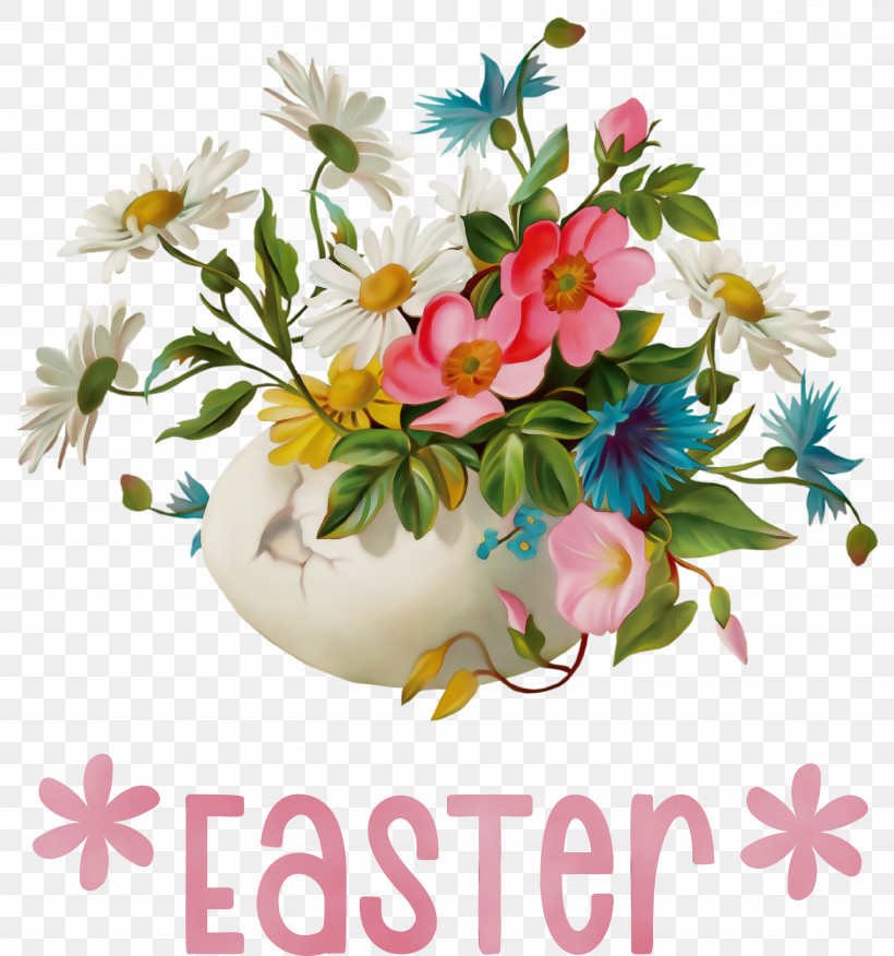 Watercolor Painting Daytime Birthday Computer Animation Larry Birkhead, PNG, 2808x3000px, Easter Eggs, Birthday, Computer Animation, Daytime, Happy Easter Download Free