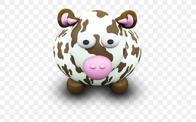Piggy Bank Snout Stuffed Toy, PNG, 512x512px, Cattle, Animal, Bull, Dairy Cattle, Dairy Farming Download Free