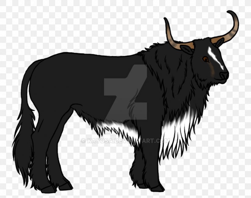 Domestic Yak Cattle Ox Illustration Wildlife Png 900x712px