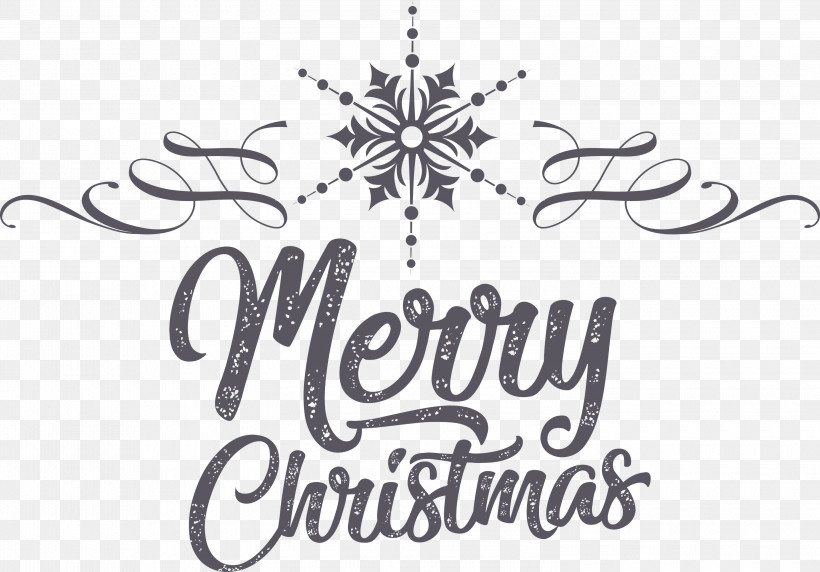 Merry Christmas, PNG, 3000x2094px, Merry Christmas, Black, Calligraphy, Christmas Day, Christmas Tree Download Free