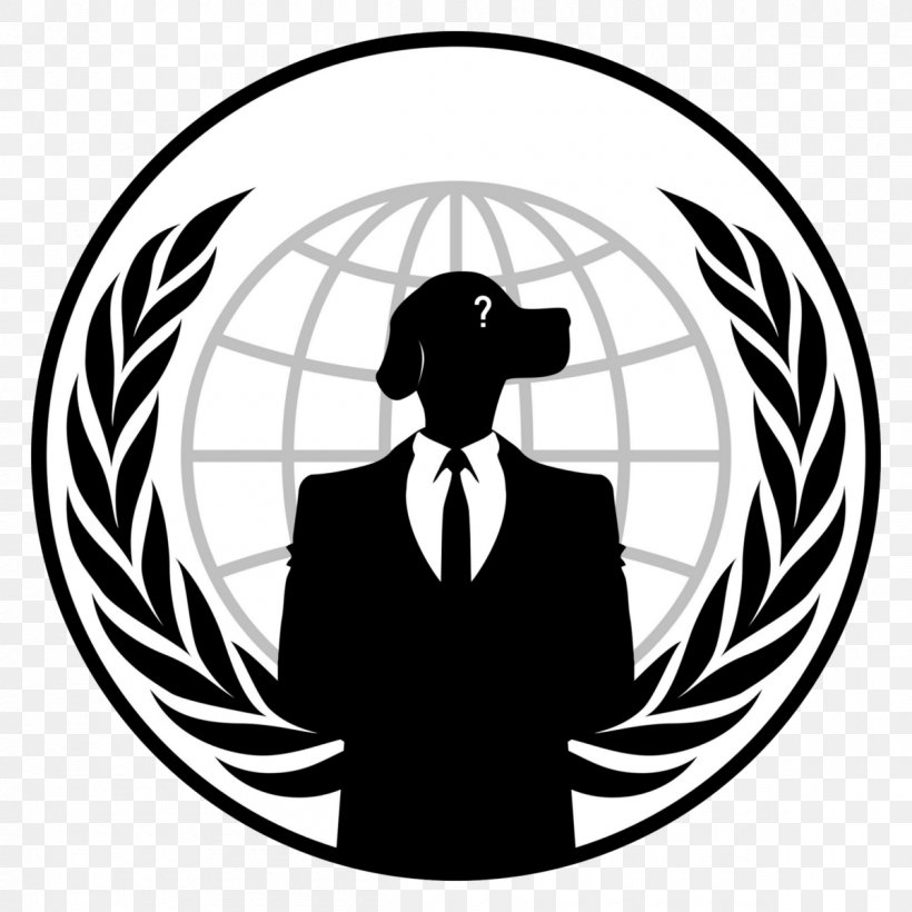 Anonymous Logo Hacktivism Security Hacker, PNG, 1200x1200px, Anonymous, Anonymity, Black, Black And White, Brand Download Free