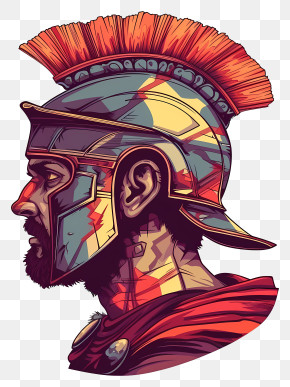 Ancient Rome Soldier - Roman Soldier With Helmet And Armor PNG