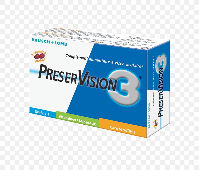 Dietary Supplement Bausch + Lomb PreserVision 3 180 Capsules Vitamin Zeaxanthin Cataract, PNG, 700x700px, Dietary Supplement, Brand, Capsule, Cataract, Eating Download Free