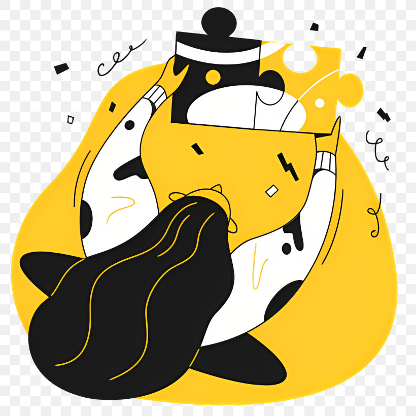 Health - Woman Solving Puzzle PNG