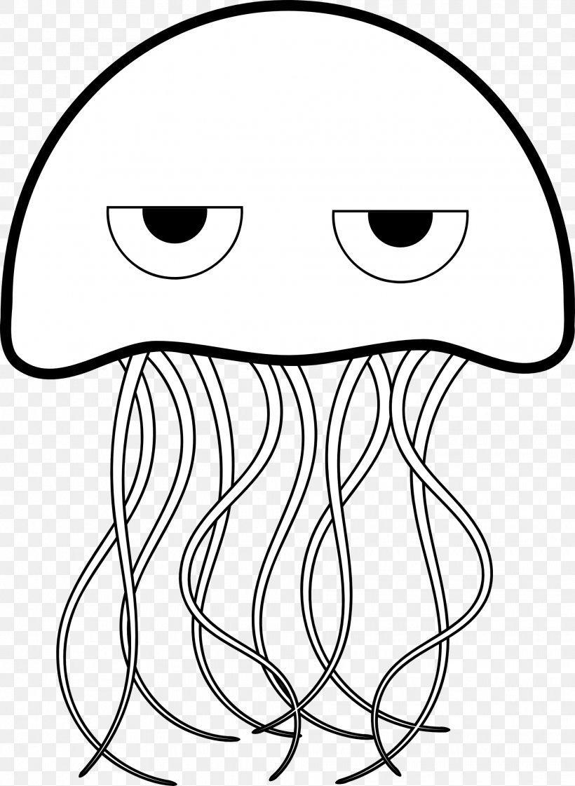 Jellyfish Coloring Book Drawing Clip Art, PNG, 1969x2693px, Watercolor, Cartoon, Flower, Frame, Heart Download Free