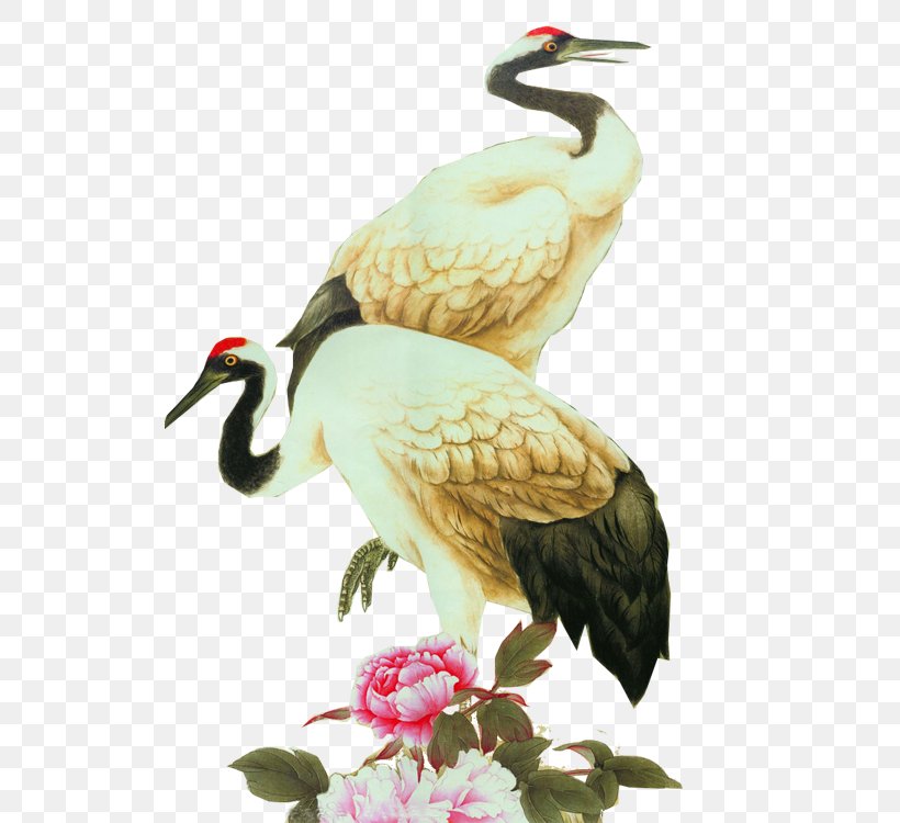Red-crowned Crane Painting Grey Crowned Crane Bird, PNG, 750x750px, Crane, Art, Beak, Bird, Black Crowned Crane Download Free