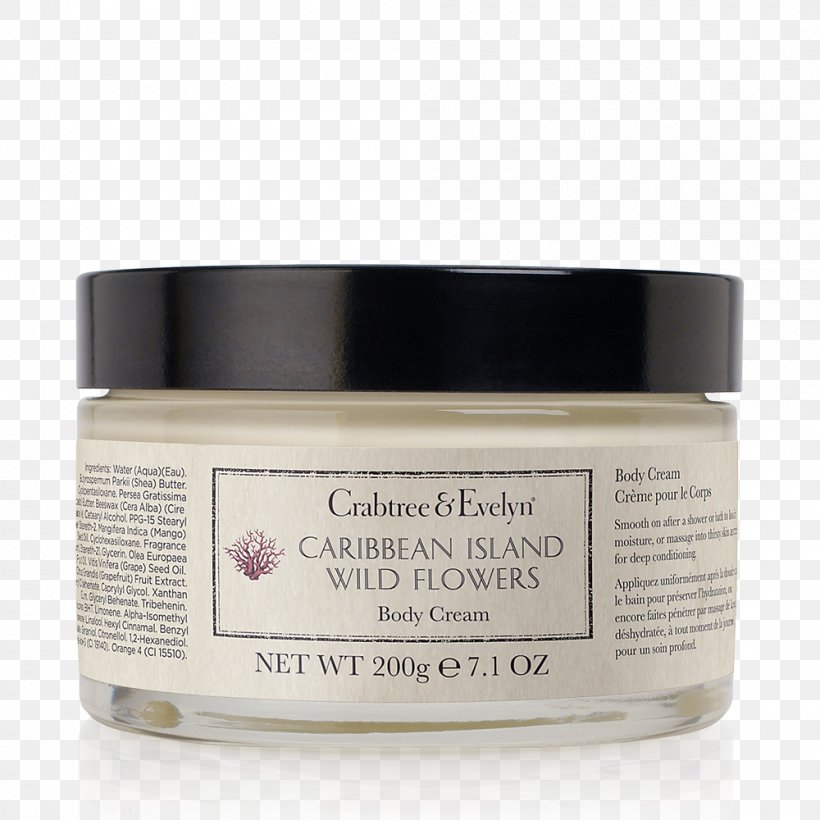 Cream Lotion Crabtree & Evelyn Ultra-Moisturising Hand Therapy Moisturizer, PNG, 1000x1000px, Cream, Bodymilk, Buttercream, Crabtree Evelyn, Crabtree Evelyn Body Lotion Download Free