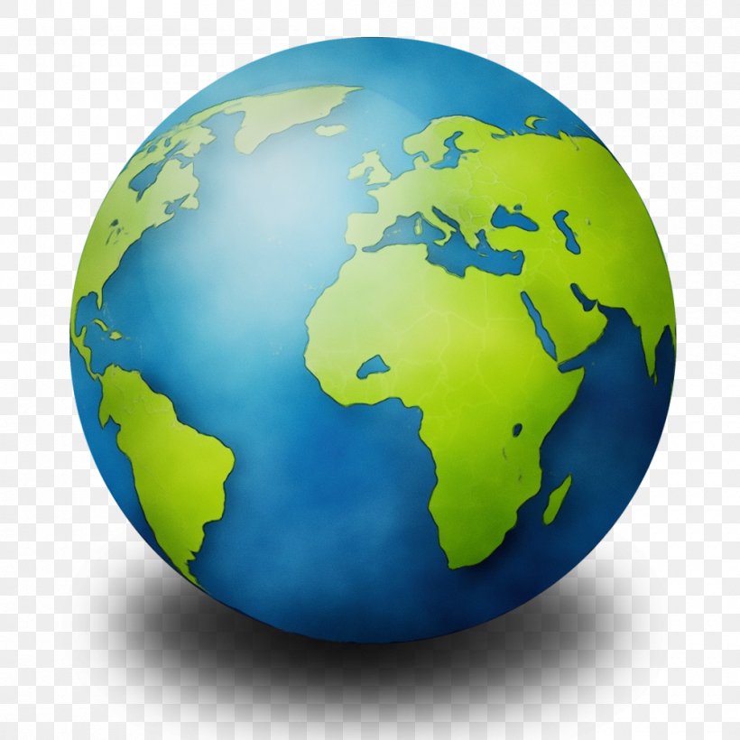 Green Earth, PNG, 1000x1000px, Watercolor, Amazoncom, Astronomical Object, Earth, Globe Download Free
