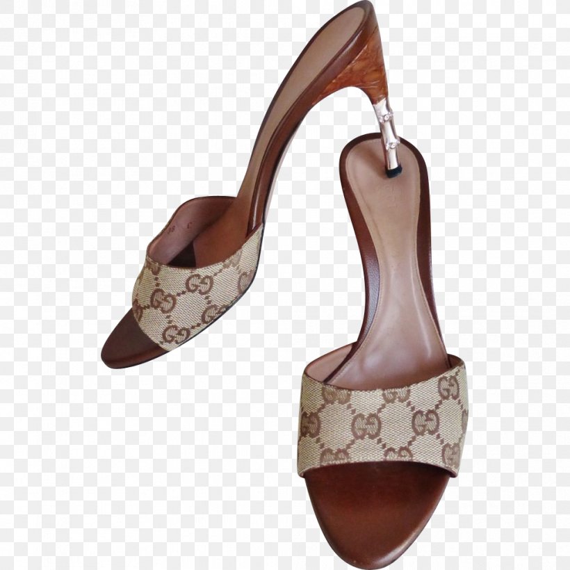 Gucci Mule Jewellery Gold High-heeled Shoe, PNG, 989x989px, Gucci, Beige, Brown, Clothing Accessories, Cufflink Download Free