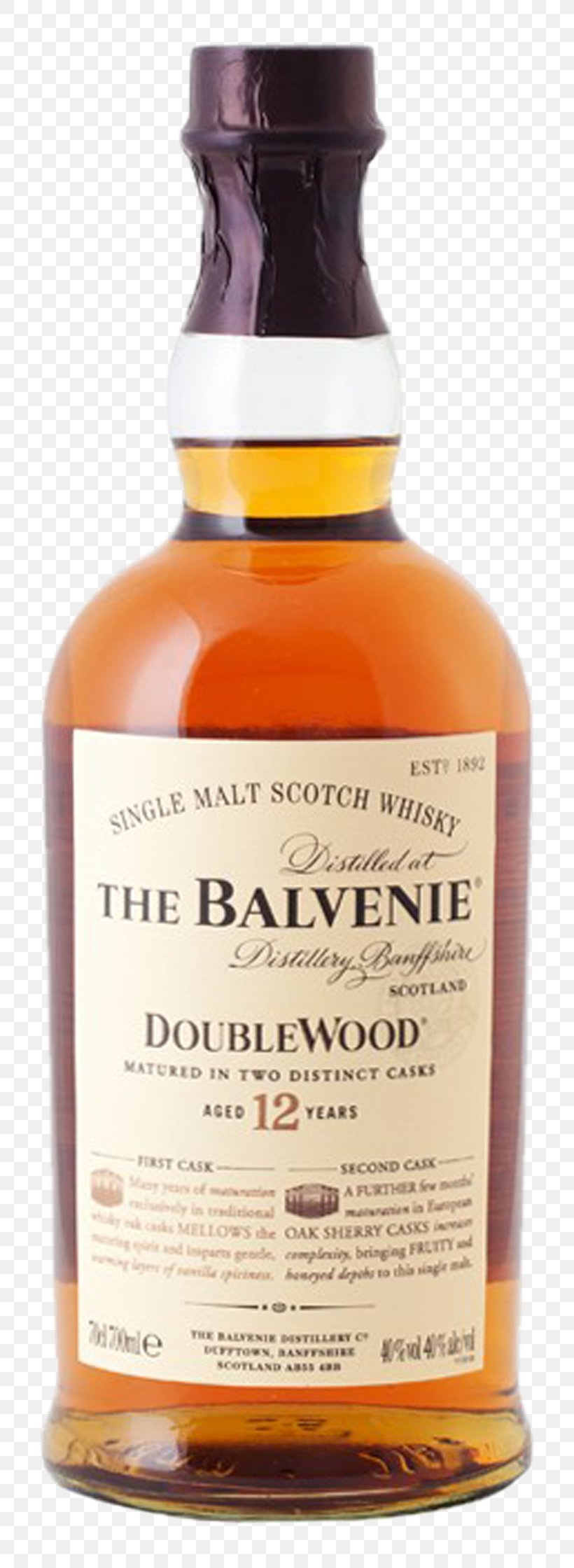 Whiskey Balvenie Distillery Single Malt Whisky Single Malt Scotch Whisky, PNG, 752x2240px, Whiskey, Aberlour Distillery, Alcoholic Beverage, Blended Whiskey, Bottle Download Free
