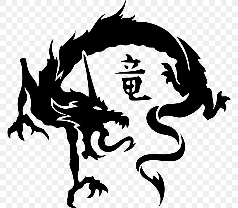 China Chinese Dragon Japanese Dragon Tattoo, PNG, 770x718px, China, Art, Black And White, Chinese Dragon, Dragon Download Free