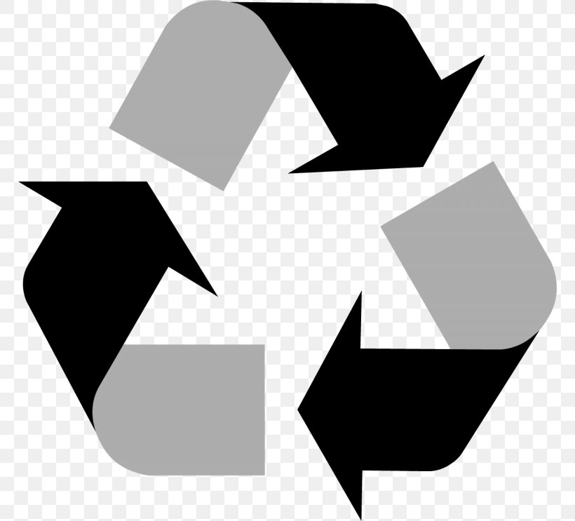 Recycling Symbol Decal Rubbish Bins & Waste Paper Baskets, PNG, 768x743px, Recycling Symbol, Black, Black And White, Brand, Bumper Sticker Download Free
