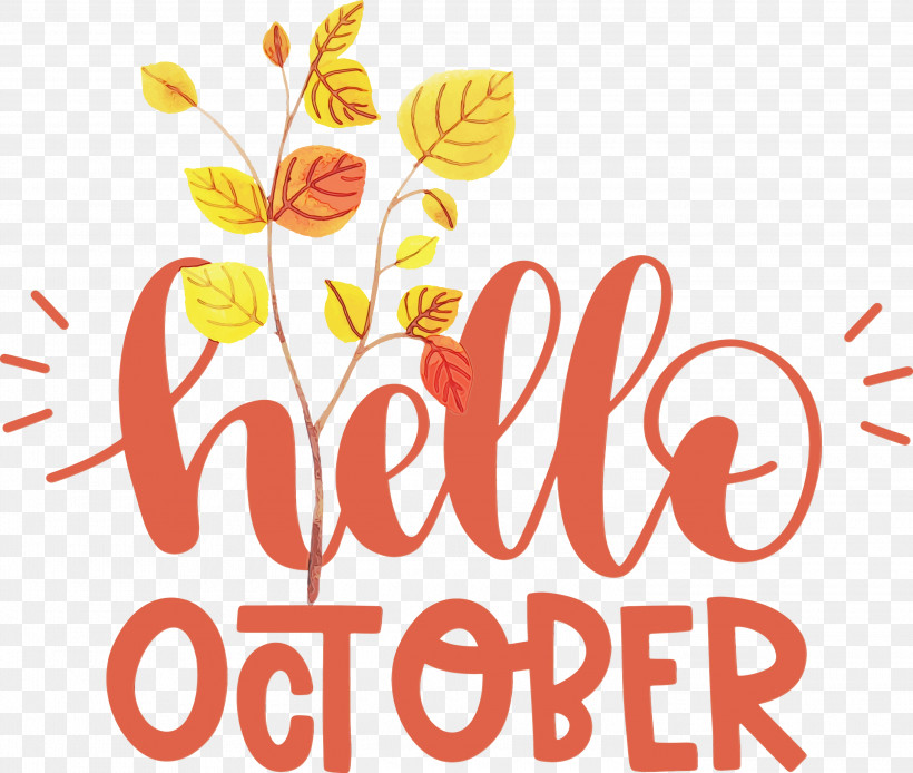 Floral Design, PNG, 3000x2542px, Hello October, Commodity, Cut Flowers, Floral Design, Flower Download Free