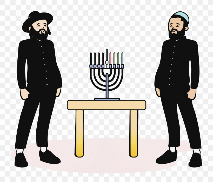 Hanukkah, PNG, 2500x2140px, Hanukkah, Behavior, Cartoon, Chair, Gentleman Download Free