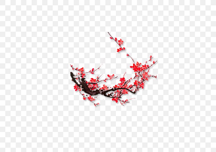 Plum Blossom Paper Ink Wash Painting Chinese Painting, PNG, 576x576px, Plum Blossom, Birdandflower Painting, Branch, Chinese Painting, Chinoiserie Download Free