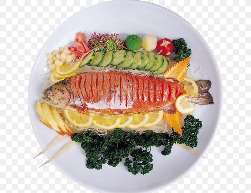 Sashimi Fish Food Vegetarian Cuisine Atlantic Salmon, PNG, 640x630px, Sashimi, Asian Food, Atlantic Salmon, Cuisine, Dish Download Free