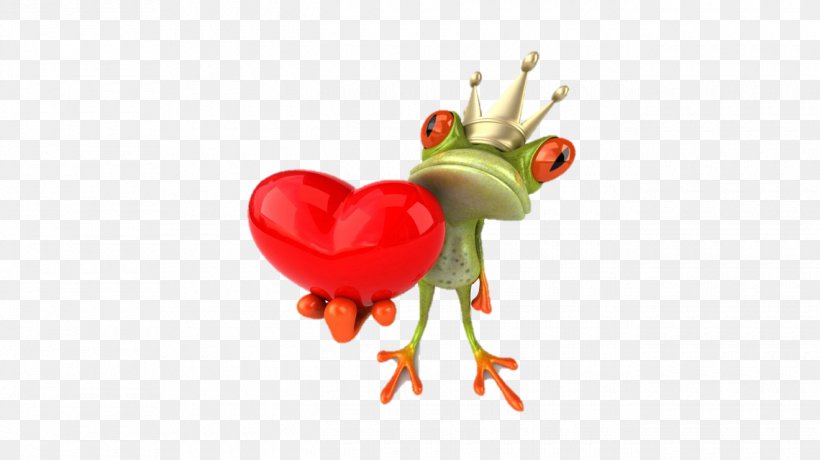 Tree Frog Valentine's Day Desktop Wallpaper, PNG, 1320x742px, Frog, Amphibian, Beak, Chicken, Crazy Frog Download Free