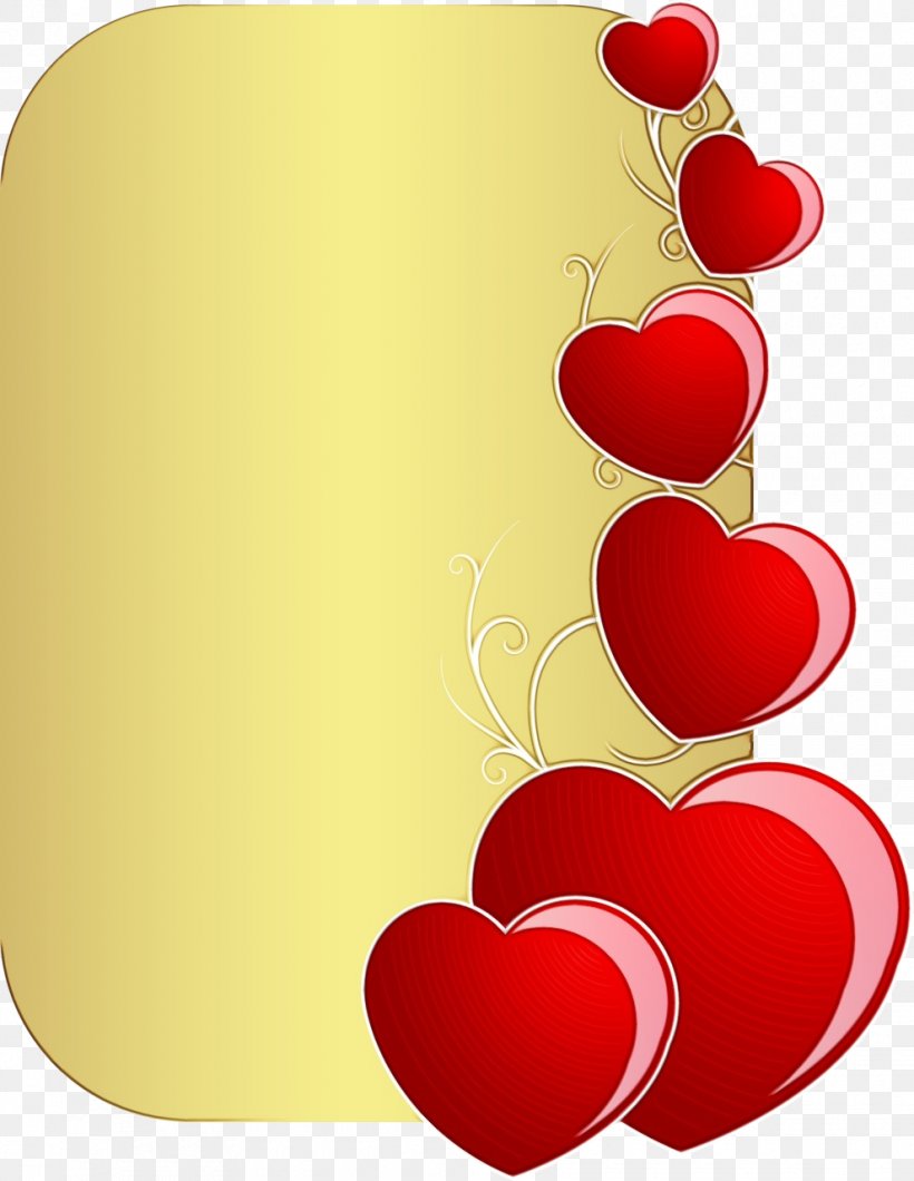 Valentine's Day, PNG, 990x1280px, Watercolor, Heart, Love, Material Property, Paint Download Free