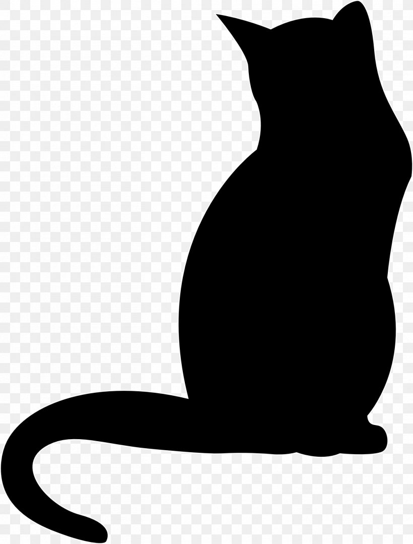 Black Cat Kitten Polydactyl Cat Clip Art, PNG, 1459x1920px, Cat, African Wildcat, Beak, Black, Black And White Download Free