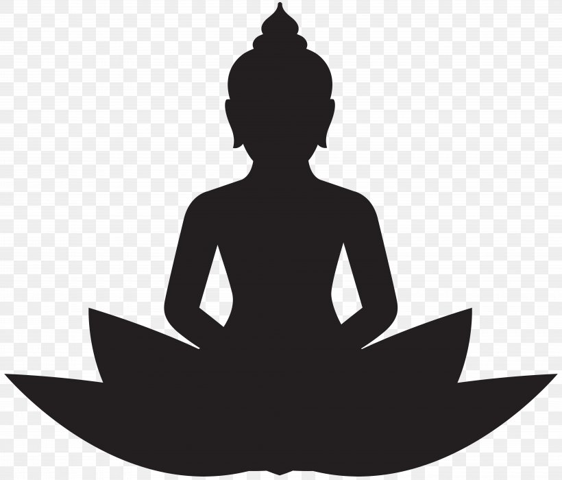 Buddhist Meditation Buddhism Lotus Position Clip Art, PNG, 8000x6831px, Buddhist Meditation, Black And White, Buddhahood, Buddharupa, Buddhism Download Free