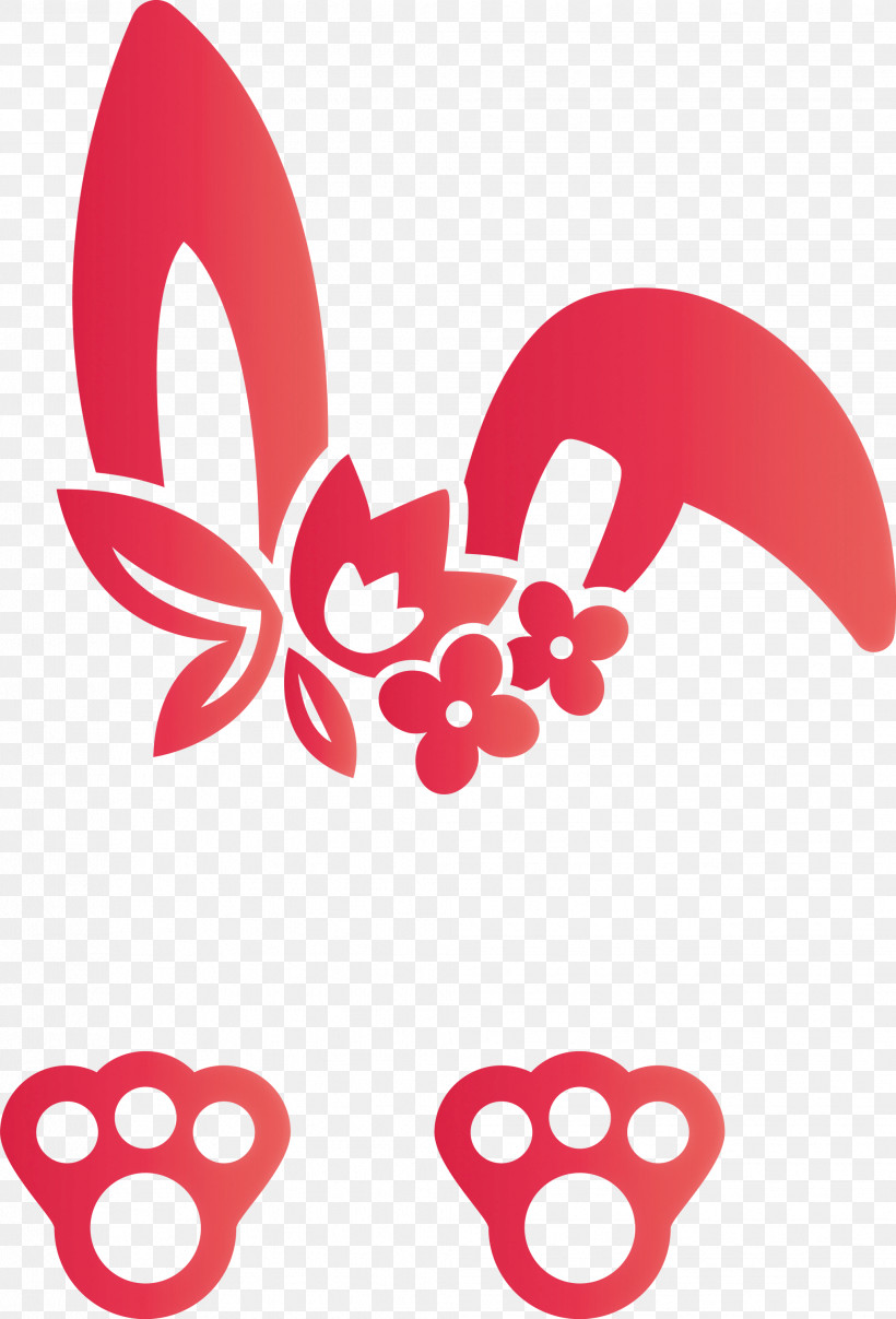 Easter Bunny Easter Day Rabbit, PNG, 2037x3000px, Easter Bunny, Easter Day, Heart, Love, Pink Download Free