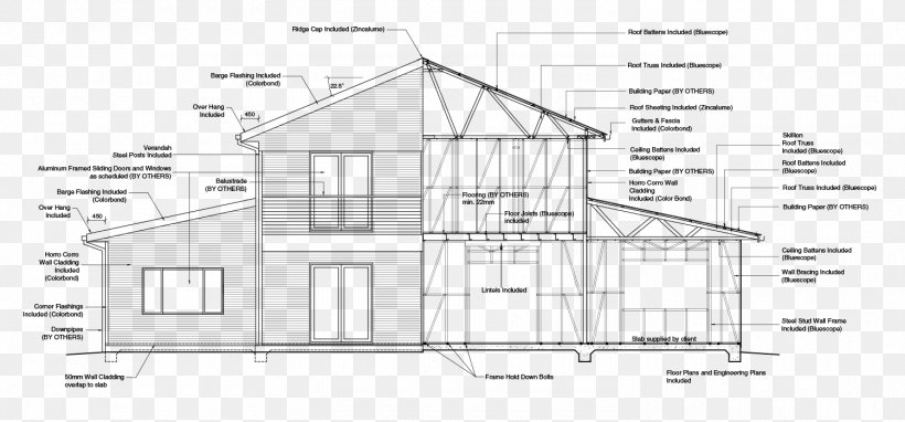 Floor Plan Pitched Roof Architecture, PNG, 1500x700px, Floor Plan, Architecture, Area, Artwork, Black And White Download Free