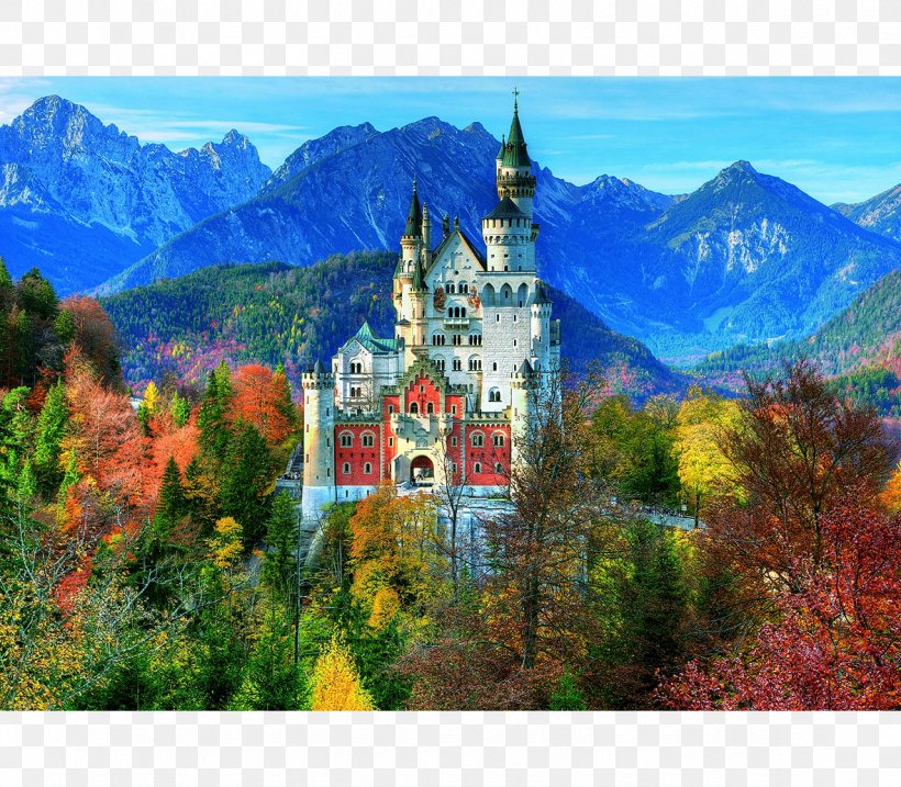 Jigsaw Puzzles Neuschwanstein Castle Educa Borràs Borrás Plana, PNG, 1181x1034px, Jigsaw Puzzles, Alps, Building, Castle, Estate Download Free