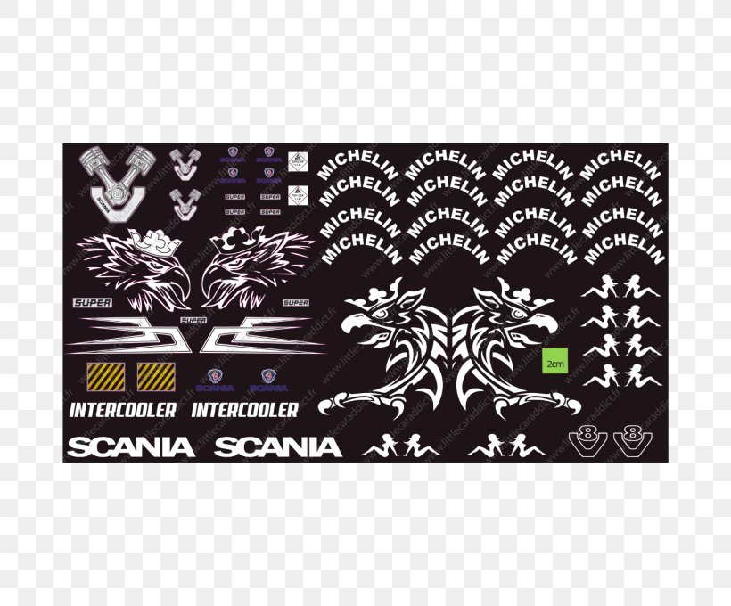 Scania AB Mercedes-Benz Actros Sticker Semi-trailer Truck, PNG, 680x680px, Scania Ab, Black, Brand, Color, Decalcomania Download Free