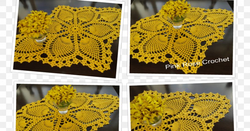 Needlework Crochet Lace Textile Sunflower M, PNG, 1024x538px, Needlework, Crochet, Doily, Lace, Material Download Free