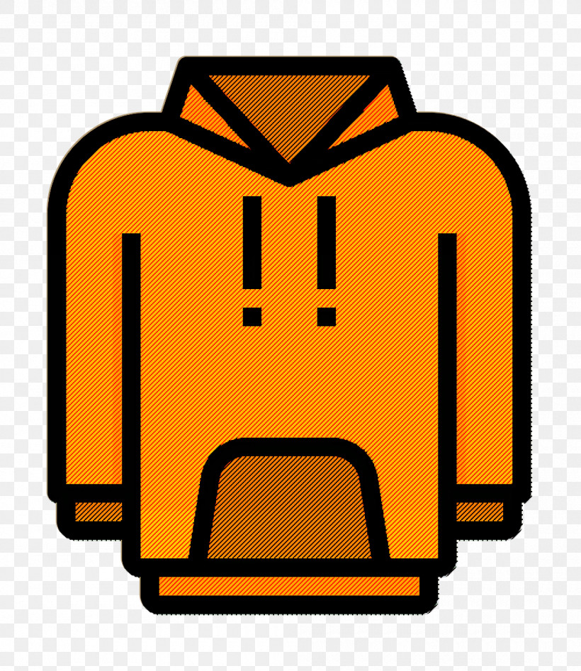 Sweatshirt Icon Hoodie Icon Clothes Icon, PNG, 1000x1156px, Sweatshirt Icon, Clothes Icon, Hoodie Icon, Line, Orange Download Free