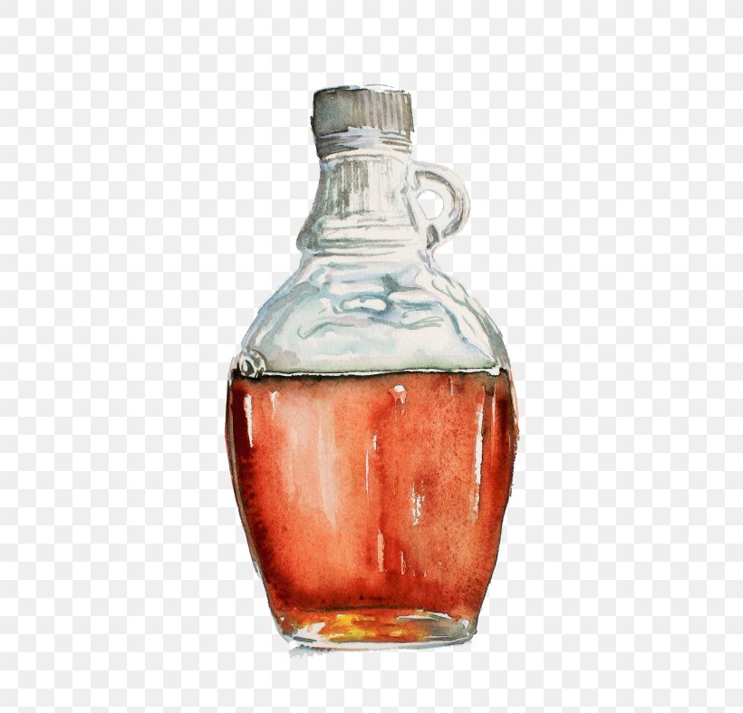 Watercolor Painting Drawing Food Illustration, PNG, 550x787px, Watercolor Painting, Art, Barware, Bottle, Drawing Download Free