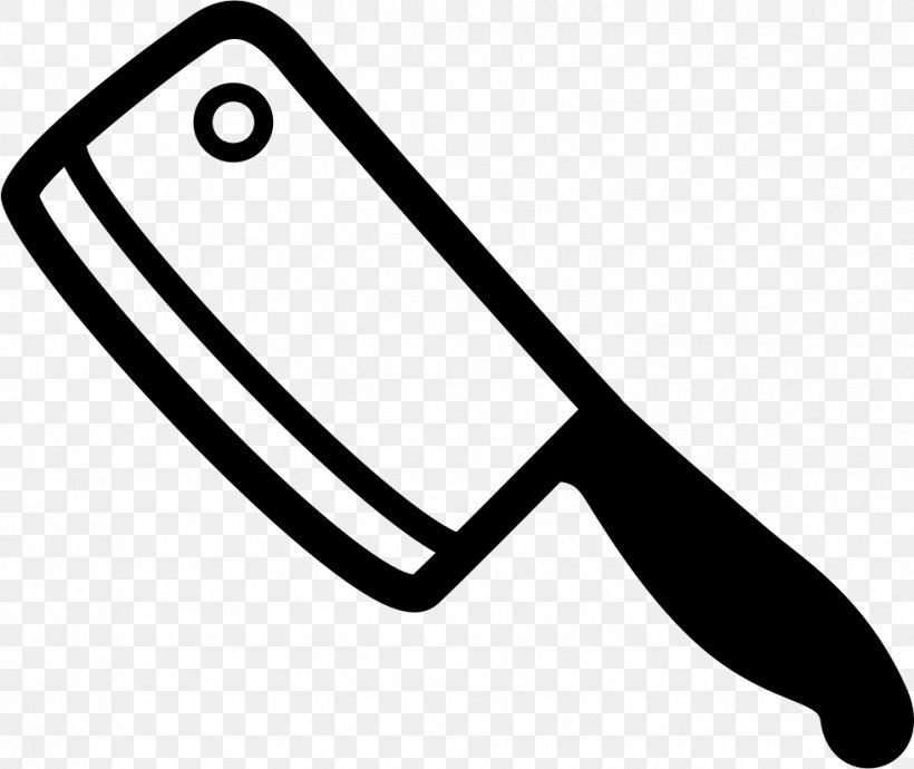 Butcher Knife Cleaver Kitchen Knives, PNG, 981x826px, Knife, Area, Black, Black And White, Butcher Download Free
