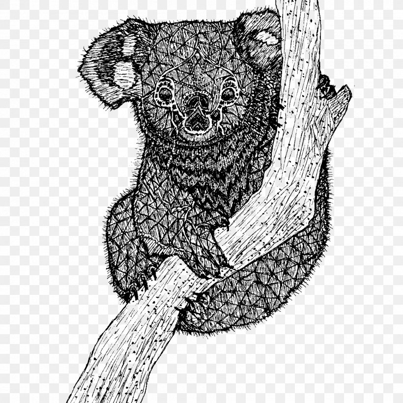 Koala T-shirt Drawing Sketch, PNG, 1800x1800px, Watercolor, Cartoon, Flower, Frame, Heart Download Free