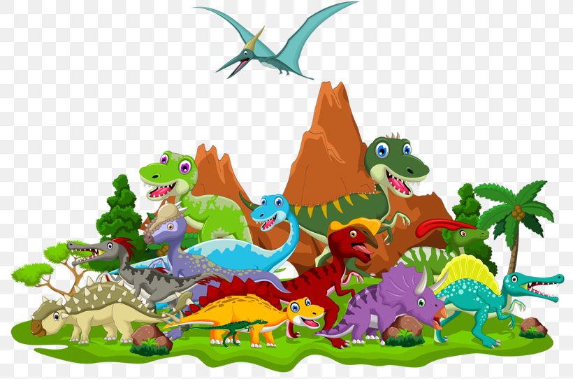 Tyrannosaurus Dinosaur Cartoon Triceratops, PNG, 800x542px, Tyrannosaurus, Cartoon, Dinosaur, Fictional Character, Mythical Creature Download Free