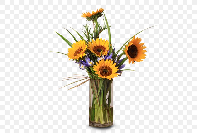 Common Sunflower Floral Design Cut Flowers Guanajuato Vase, PNG, 597x555px, Common Sunflower, Artificial Flower, Cut Flowers, Daisy Family, Floral Design Download Free