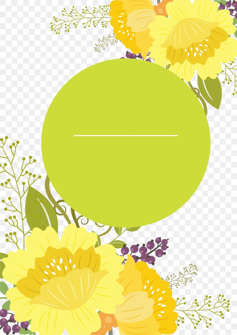 Yellow, PNG, 3001x4244px, Watercolor, Cartoon, Flower, Frame, Heart Download Free