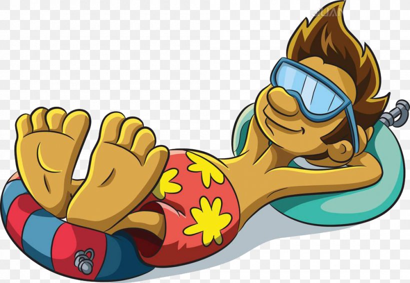 Cartoon Relaxation Clip Art, PNG, 1000x692px, Cartoon, Art, Drawing, Fiction, Fictional Character Download Free