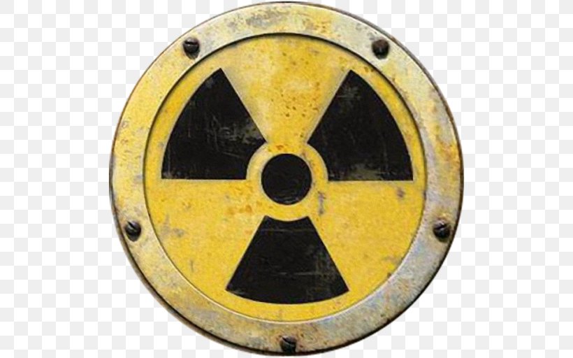 Hazard Symbol Radiation Radioactive Decay, PNG, 512x512px, Hazard Symbol, Biological Hazard, Brass, Logo, Metal Download Free