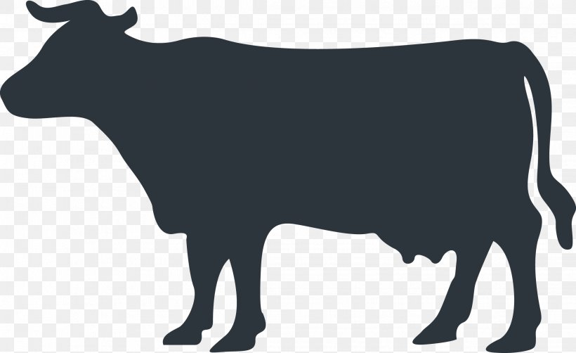 Angus Cattle Silhouette Clip Art, PNG, 2272x1393px, Angus Cattle, Black, Black And White, Bull, Cattle Download Free