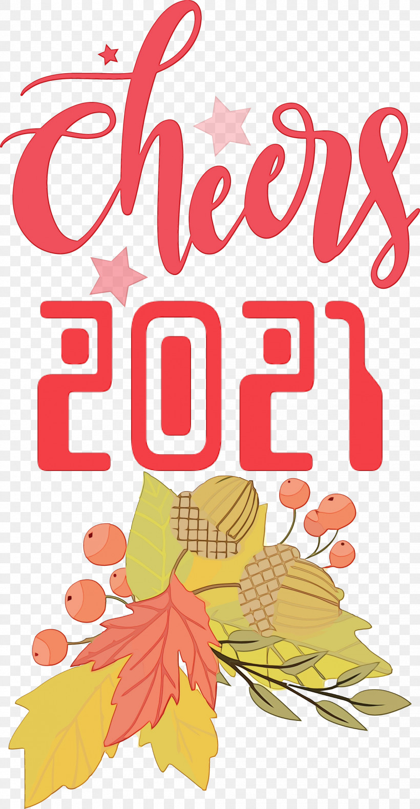 Floral Design, PNG, 1983x3822px, Cheers 2021 New Year, Biology, Floral Design, Flower, Fruit Download Free