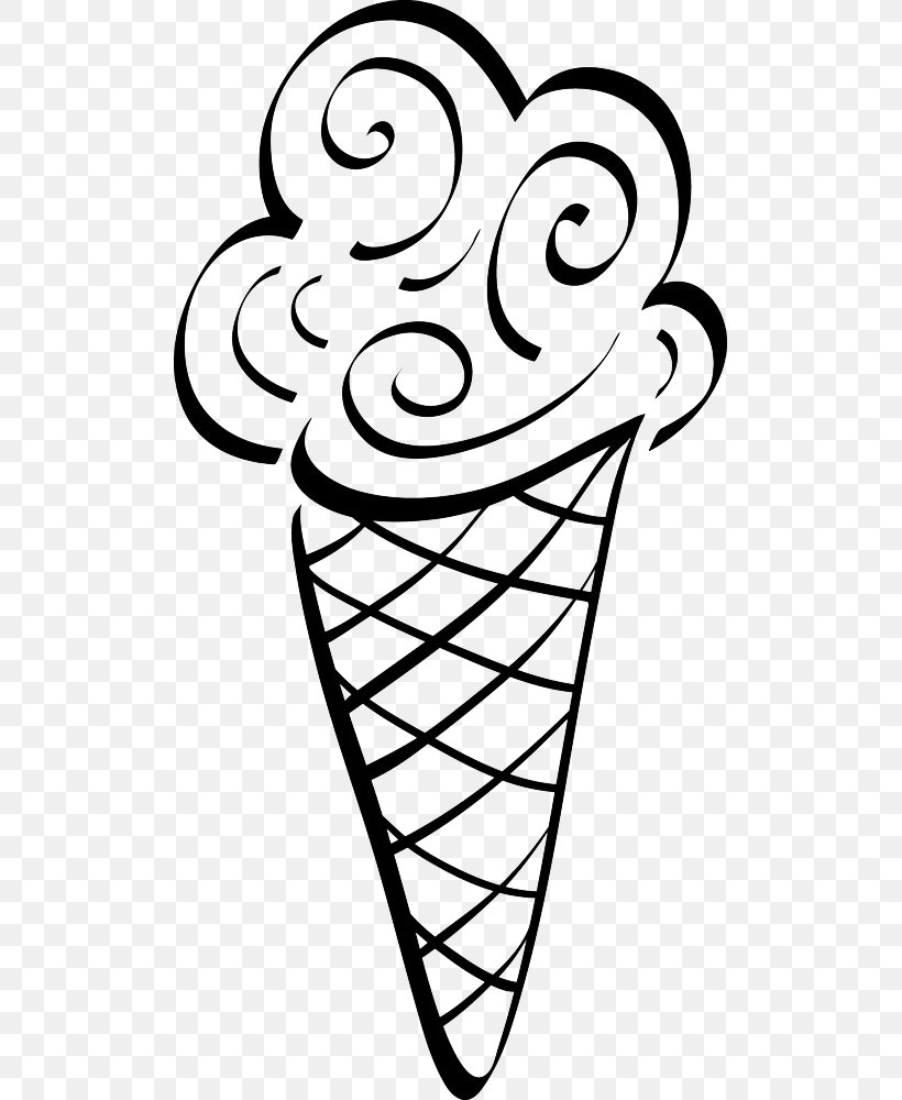 Ice Cream Cone Chocolate Ice Cream, PNG, 503x1000px, Ice Cream, Black And White, Cartoon, Chocolate Ice Cream, Cream Download Free