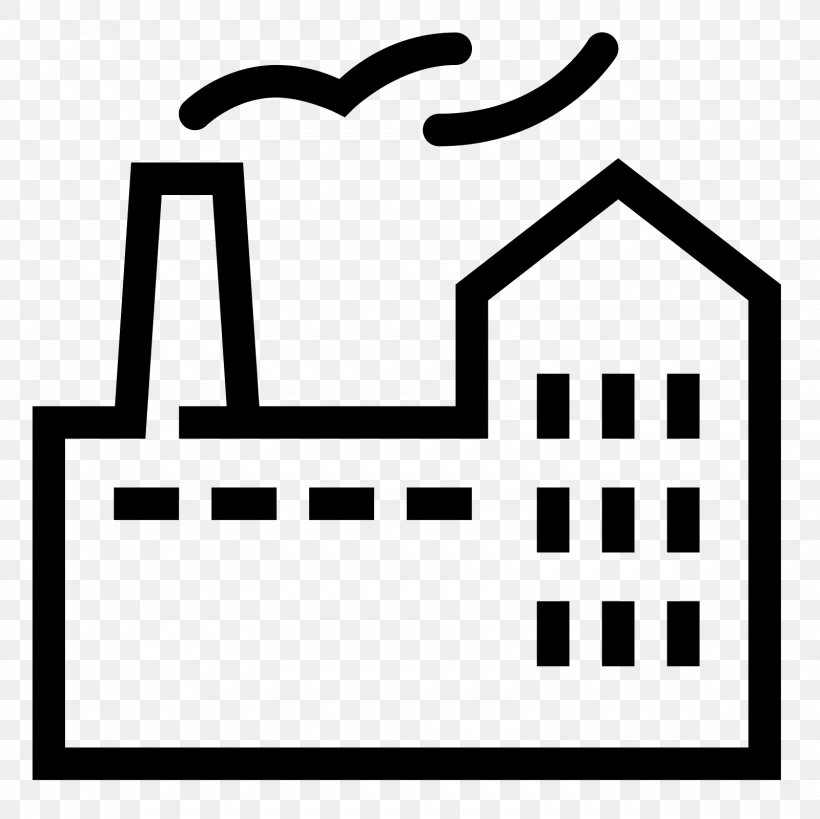 Industry Manufacturing Factory Symbol, PNG, 1600x1600px, 3d Printing, Industry, Area, Black, Black And White Download Free