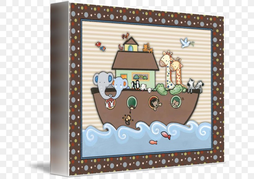 Noah's Ark Gallery Wrap Picture Frames Art Canvas, PNG, 650x579px, Gallery Wrap, Animal, Art, Canvas, Jungle Download Free