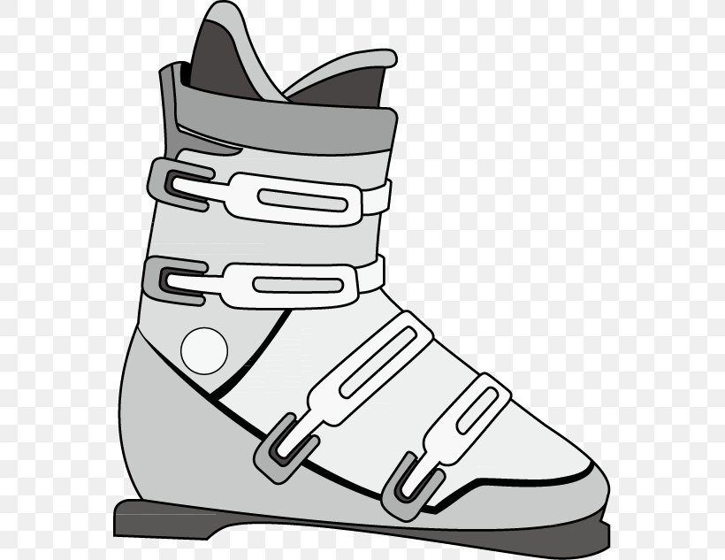 Skiing Ski Boot Snowboarding Clip Art, PNG, 564x633px, Skiing, Alpine Skiing, Area, Black, Black And White Download Free
